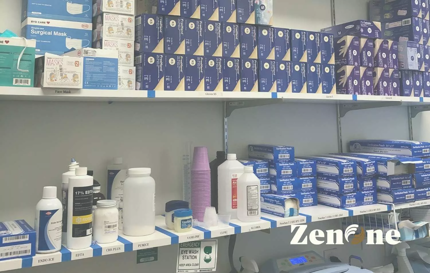 ZenOne ordered dental supplies through the cost saving software.