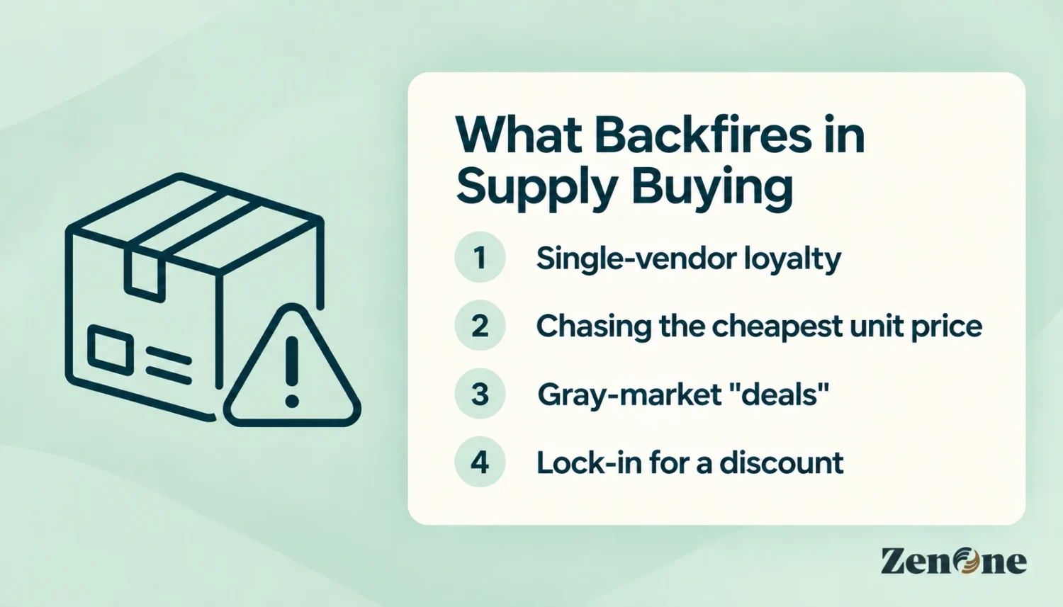 Dental supply buying mistakes to avoid: single-vendor loyalty, chasing cheapest unit price, gray-market deals, and discount lock-in
