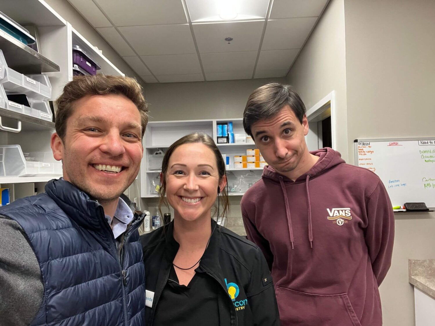 Dental office team with Tiger - ZenOne CEO
