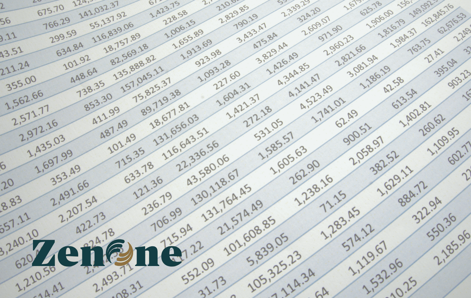 Close-up of a printed spreadsheet full of dollar figures, the way many practices still track supply spend